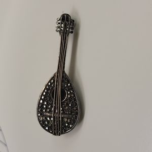 Mandolin Guitar German Sterling Pin